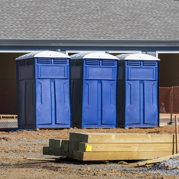 what is the expected delivery and pickup timeframe for the porta potties in Lago Vista TX